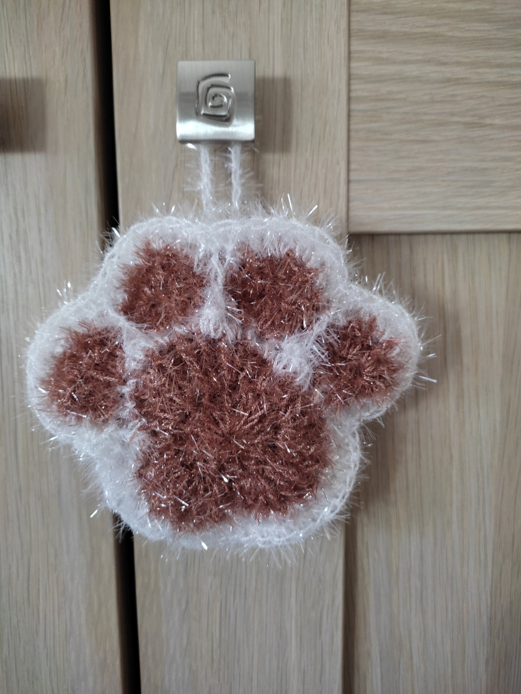 Éponge Patte de Chat au Crochet
