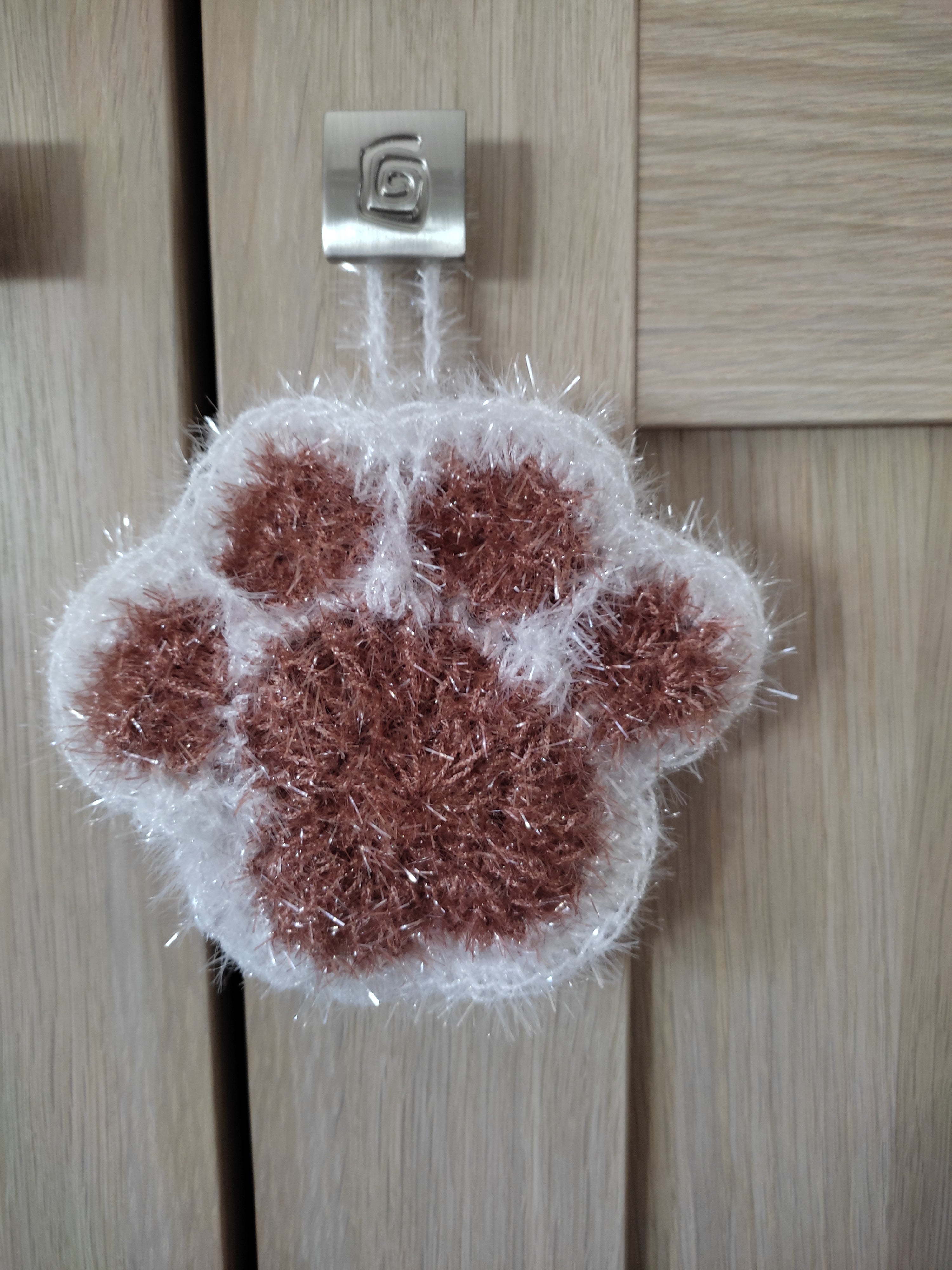 Éponge Patte de Chat au Crochet