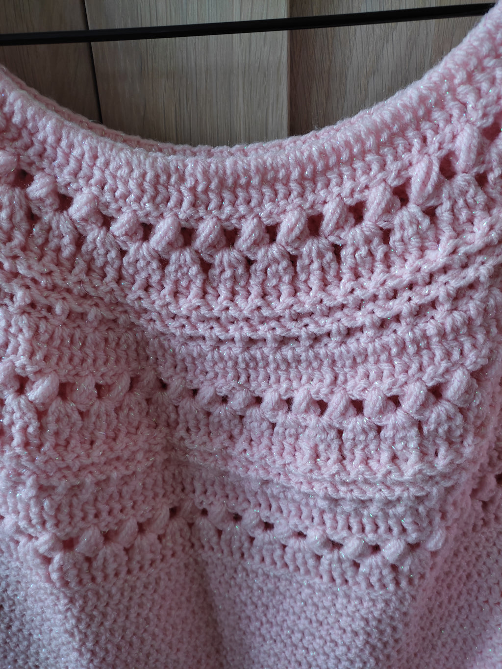 Pull couleur malabar au Crochet Fait Main