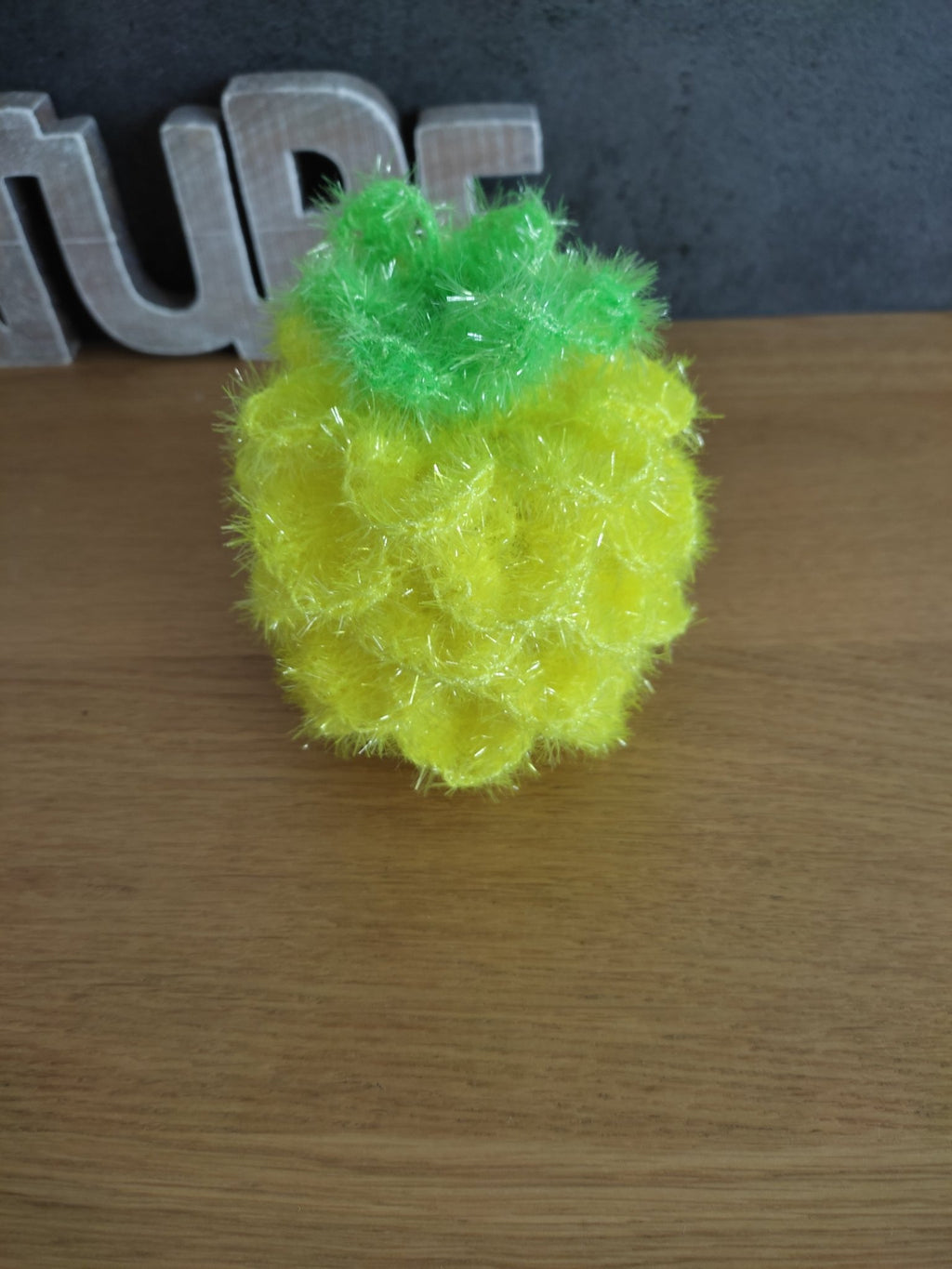 Éponge de douche Ananas – Crochet fait main - Les créations de Faby