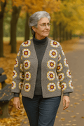 Gilet Granny style Africain T42 - Les créations de Faby