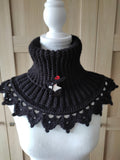 tour de cou crochet noir – Snood élégant fait main - Les créations de Faby
