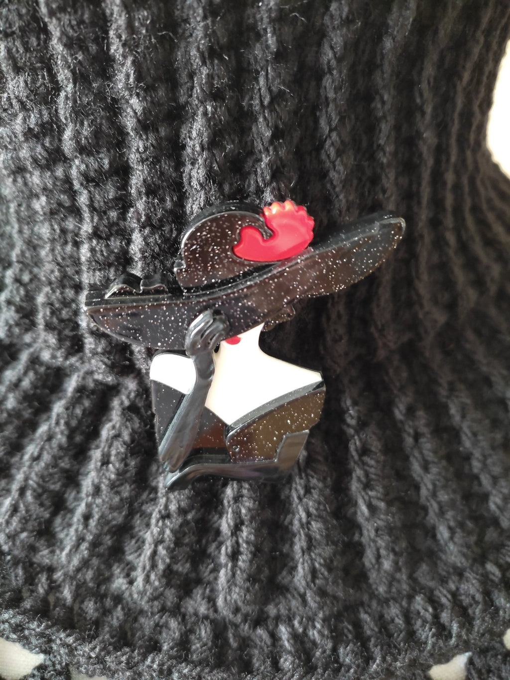 tour de cou crochet noir – Snood élégant fait main - Les créations de Faby