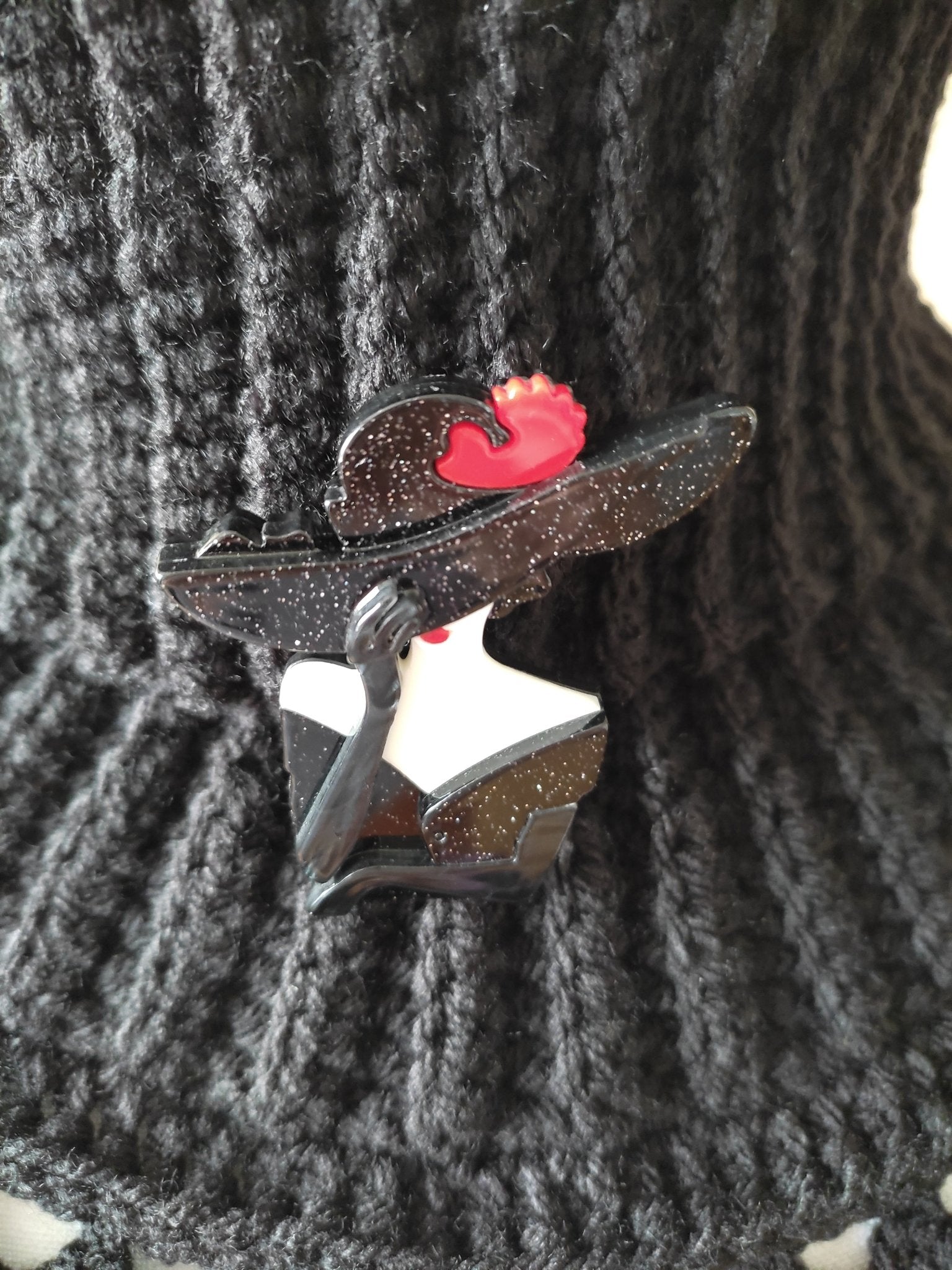 tour de cou crochet noir – Snood élégant fait main - Les créations de Faby